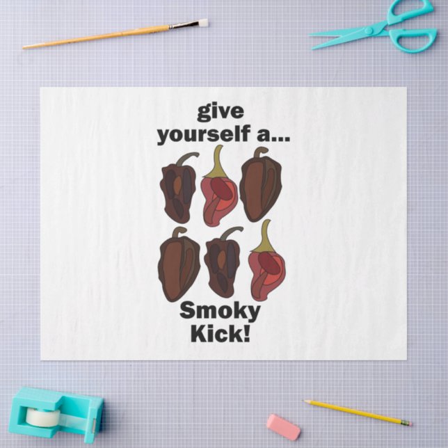 Chipotle Give Yourself a Smoky Kick Funny Chipotle Tissue Paper (Craft)