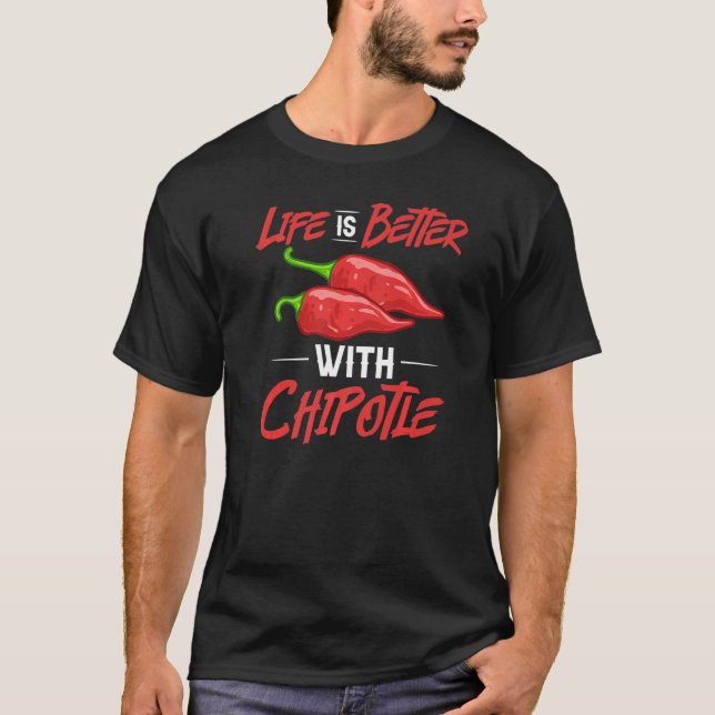 Chipotle Peppers Sauce Chilli Salsa Powder Queso F T-Shirt (Front)