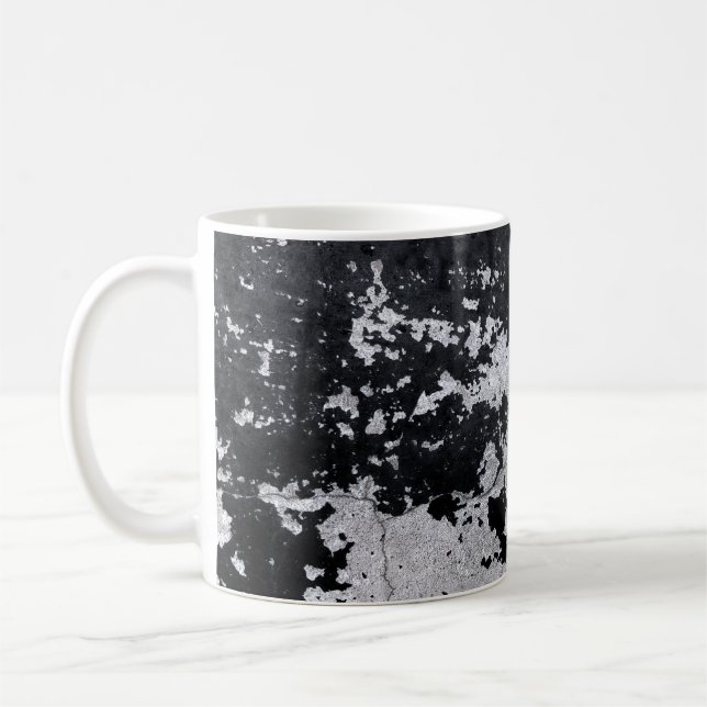 Chipped black paint coffee mug (Left)