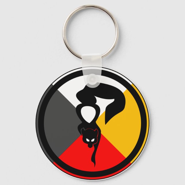 Chippewa Dodem Waabizheshi Key Ring (Front)