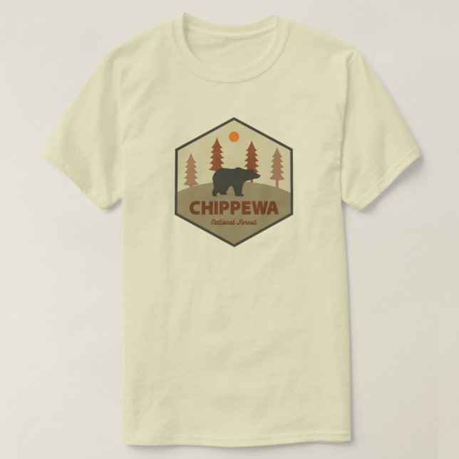 Chippewa National Forest Minnesota Bear T-Shirt (Design Front)
