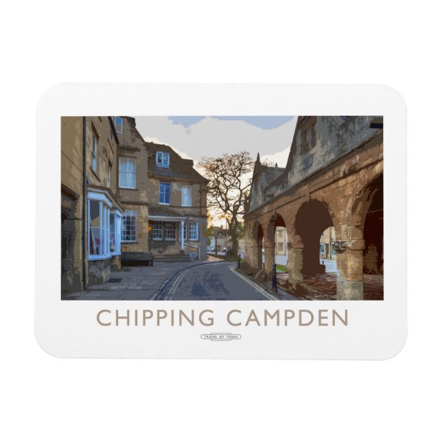 Chipping Campden Railway Poster Magnet (Horizontal)
