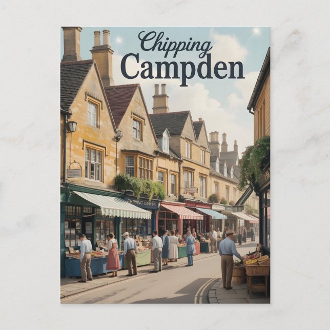 Chipping Campden Vintage Postcard (Front)