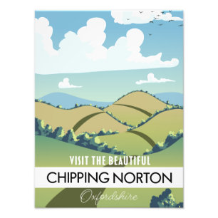 Chipping Norton Oxfordshire Magnet Photo Print