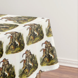 Chipping Squirrel ( Eastern Chipmunk ) by Audubon Tablecloth