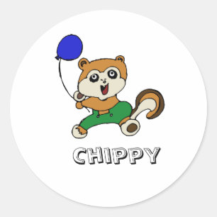chippy copy, Chippy Classic Round Sticker