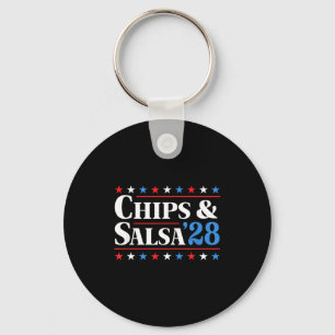 Chips And Salsa 2028 Funny Presidential Election 2 Key Ring