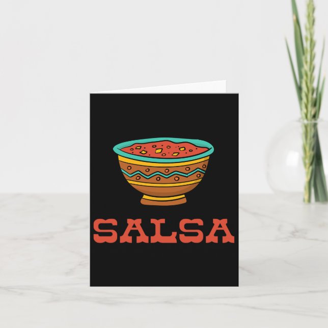 Chips And Salsa Matching Couple Halloween Cinco De Card (Front)