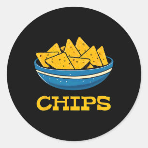 Chips And Salsa Matching Couple Halloween Costume Classic Round Sticker