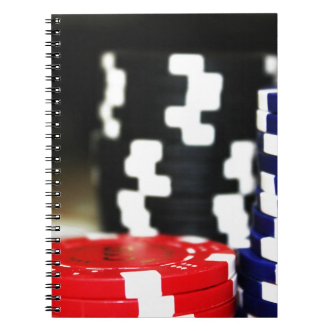 Chips Gambling Casino Win Game Luck Risk Bet Notebook (Front)