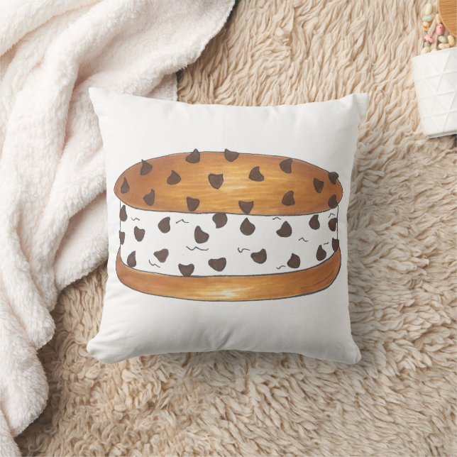 Chipwich Chocolate Chip Cookie Ice Cream Sandwich Cushion (Blanket)