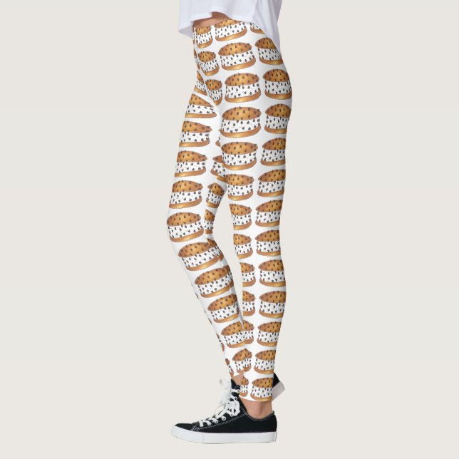 Chipwich Chocolate Chip Cookie Ice Cream Sandwich Leggings (Left)