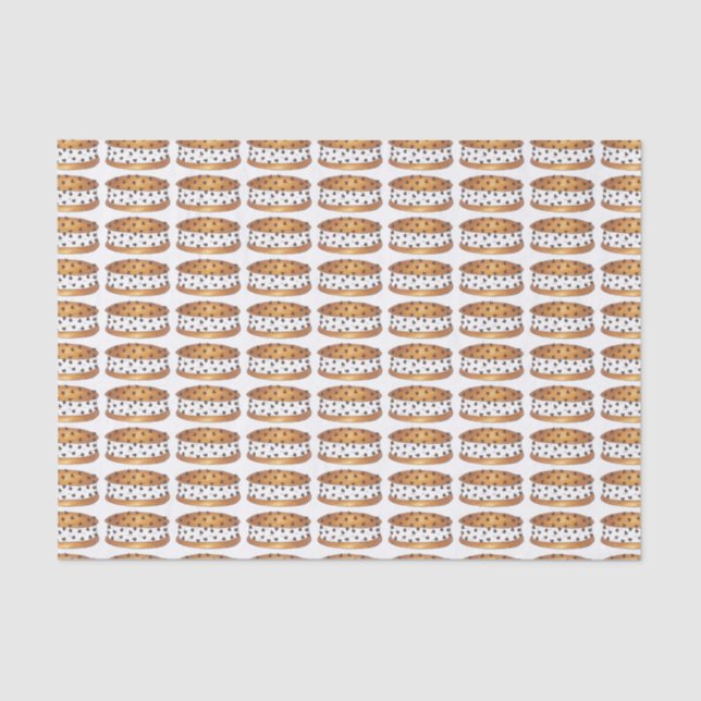 Chipwich Chocolate Chip Cookie Ice Cream Sandwich Tissue Paper (Front)