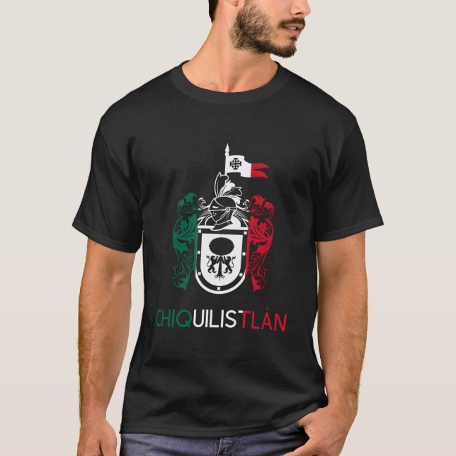 Chiquilistlan Jalisco Estado De Mexico Escudo Eagl T-Shirt (Front)