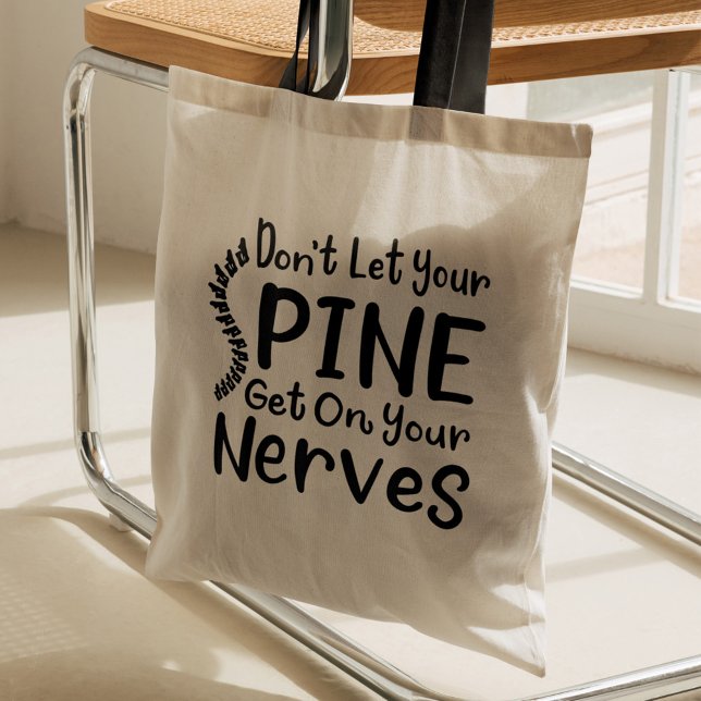 Chiro Gag Spine Get on Nerves Chiropractor Tote Bag (Chiropractor Nerves on Spine Tote Bag Black Handle)