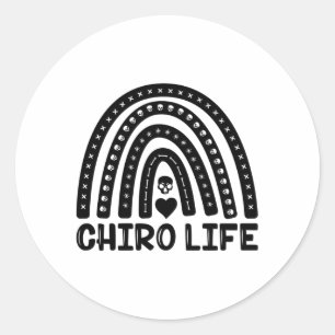 Chiro Life Chiropractic Spine Chiropractor Classic Round Sticker