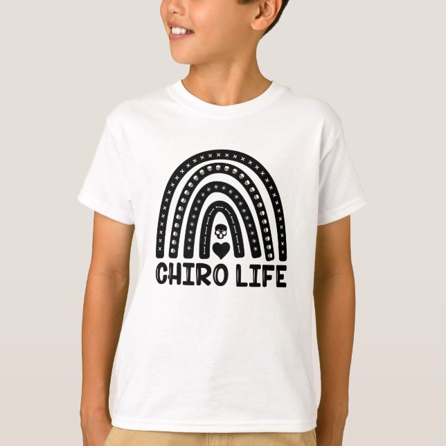 Chiro Life Chiropractic Spine Chiropractor T-Shirt (Front)