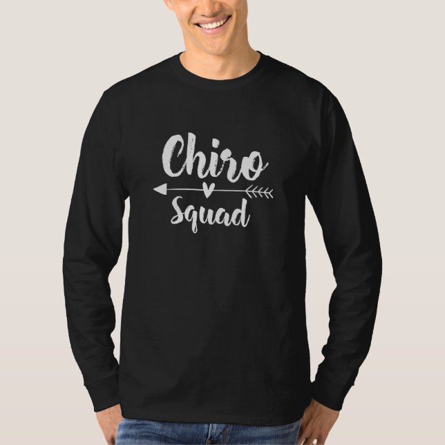 Chiro Squad Back Spine Tees Subluxation Chiropract (Front)