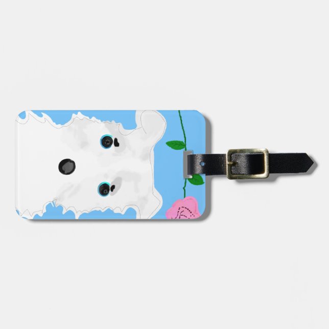 Chiro the dog Jack russell terrier Luggage Tag (Front Horizontal)