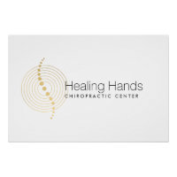 Chiropractic Abstract Gold Circles Logo
