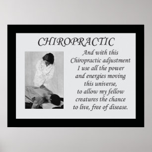 Chiropractic Adjustment Quote Poster