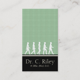 Chiropractic and Medical Silhouette Business Card