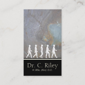 Chiropractic and Medical Silhouette Business Card