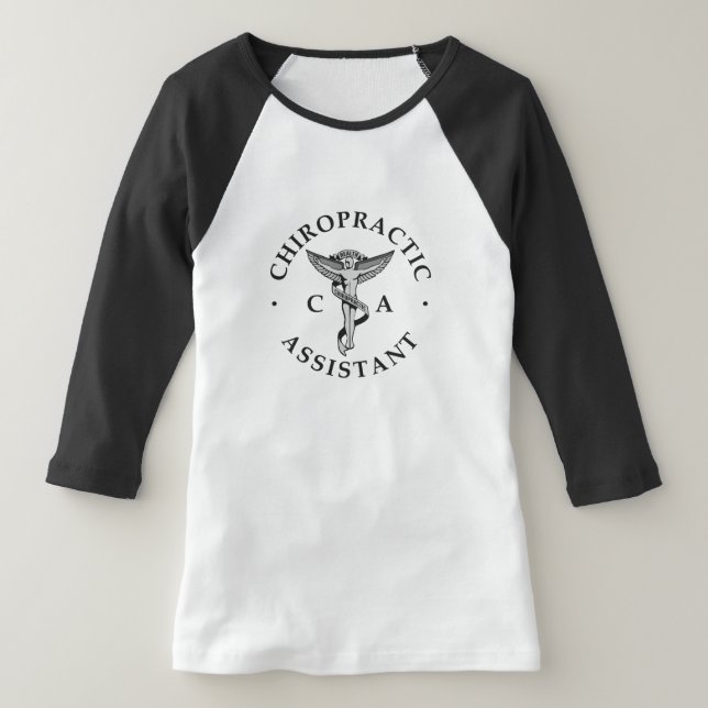Chiropractic Assistant Logo T-Shirt (Laydown)