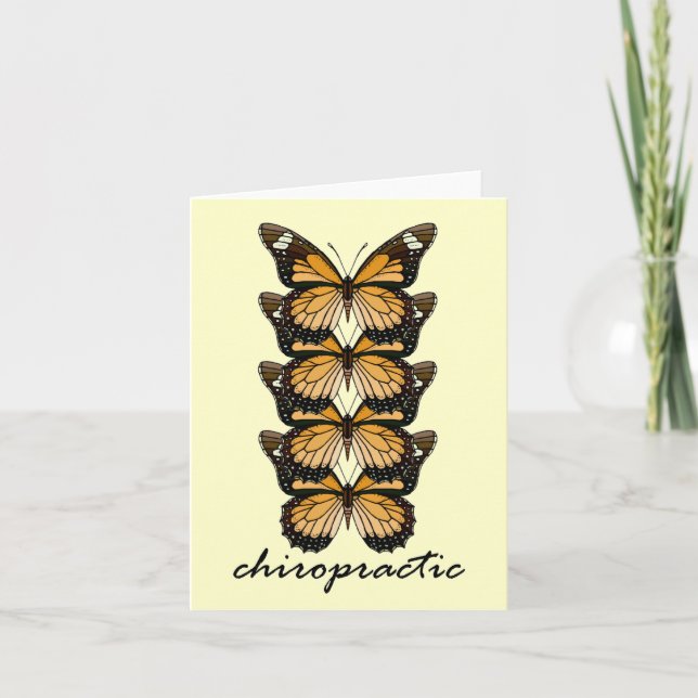 Chiropractic Butterflies Card (Front)