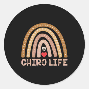 Chiropractic Chiro Life Spine Chiropractor Classic Round Sticker