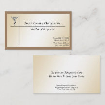 Chiropractic Chiropractor Business Card
