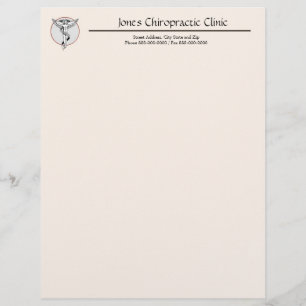 Chiropractic Chiropractor Letterhead