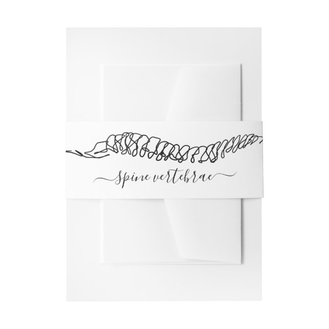 Chiropractic Chiropractor Massage Manual Therapist Invitation Belly Band (Front Example)