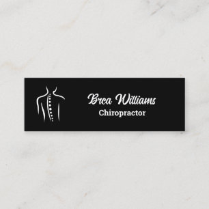 Chiropractic Chiropractor Massage Manual Therapist Mini Business Card