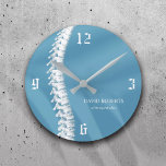 Chiropractic Chiropractor Spine Therapist Blue<br><div class="desc">Chiropractic Chiropractor Spine Therapist Blue Clocks.</div>