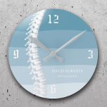 Chiropractic Chiropractor Spine Therapist Blue<br><div class="desc">Chiropractic Chiropractor Spine Therapist Blue Shades Clocks.</div>