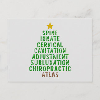 Chiropractic Christmas, Chiropractic Postcard