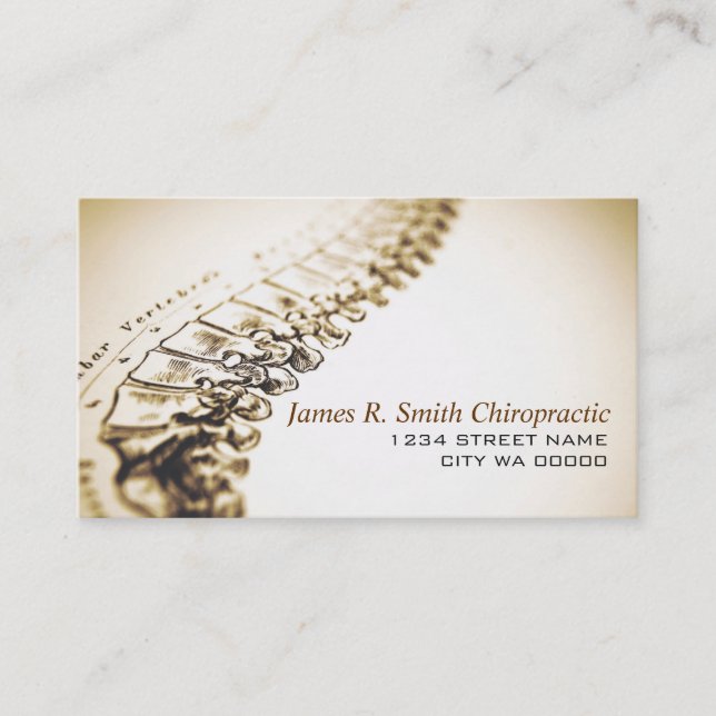 Chiropractic Clinic Business Card (Front)
