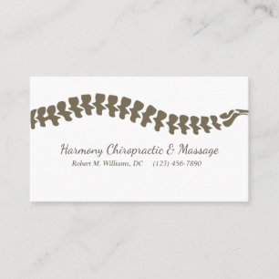 Chiropractic Clinic Health & Wellness Business Card