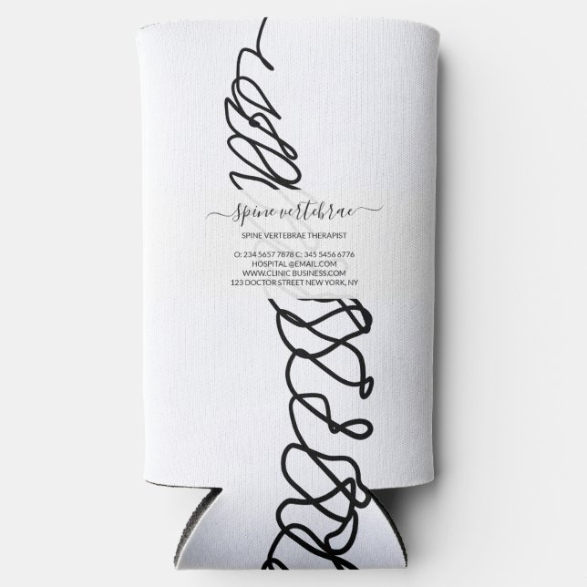 Chiropractic Clinic Health & Wellness Seltzer Can Cooler (Front)