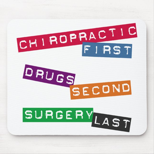 Chiropractic First Mousepad (Front)