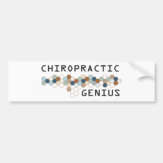 Chiropractic Genius Bumper Sticker (Front)