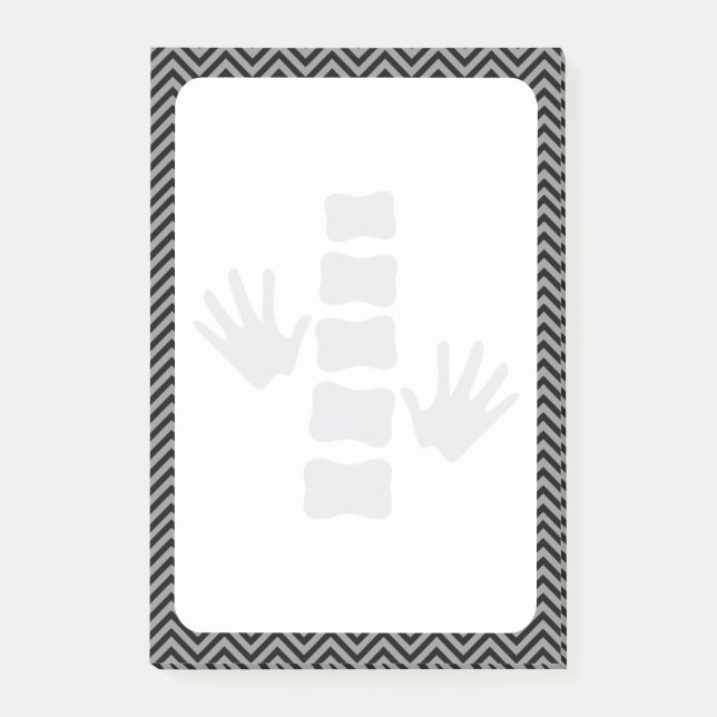 Chiropractic Hands and Spine Logo  Post-it® Notes (Front)