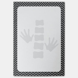 Chiropractic Hands and Spine Logo Post-it® Notes