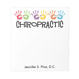 Chiropractic Hands Personalised Notepad