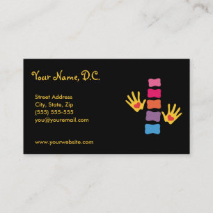Chiropractic Hands & Spine Business Cards