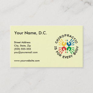 Chiropractic Is For Every Body Business Cards