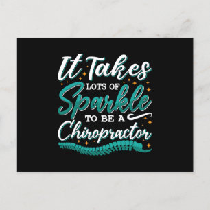 Chiropractic It Takes Lots Of Sparkle Chiropractor Postcard