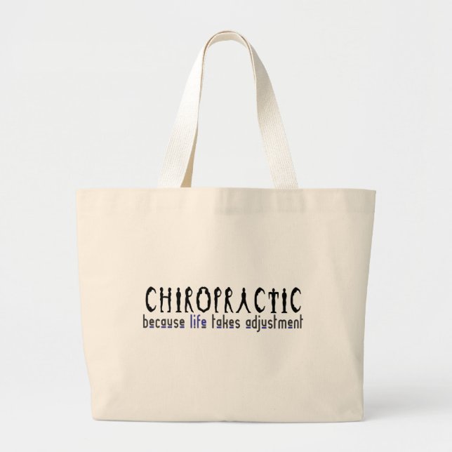 CHIROPRACTIC LARGE TOTE BAG (Front)
