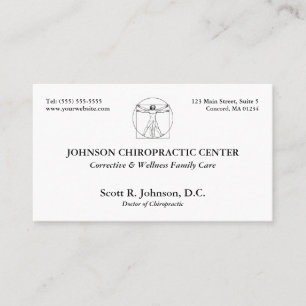 Chiropractic Logo Appointment Cards